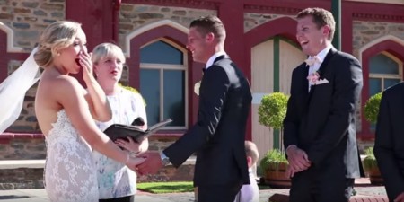 El niño que interrumpe la boda de sus padres por una importante razón: "necesito hacer caca"