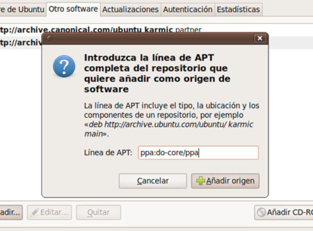 Mejoras para añadir nuevos repositorios PPA en Ubuntu Karmic Koala