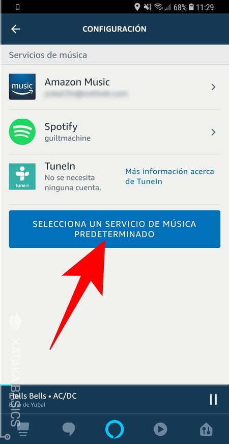 Enlazar spotify sales con alexa