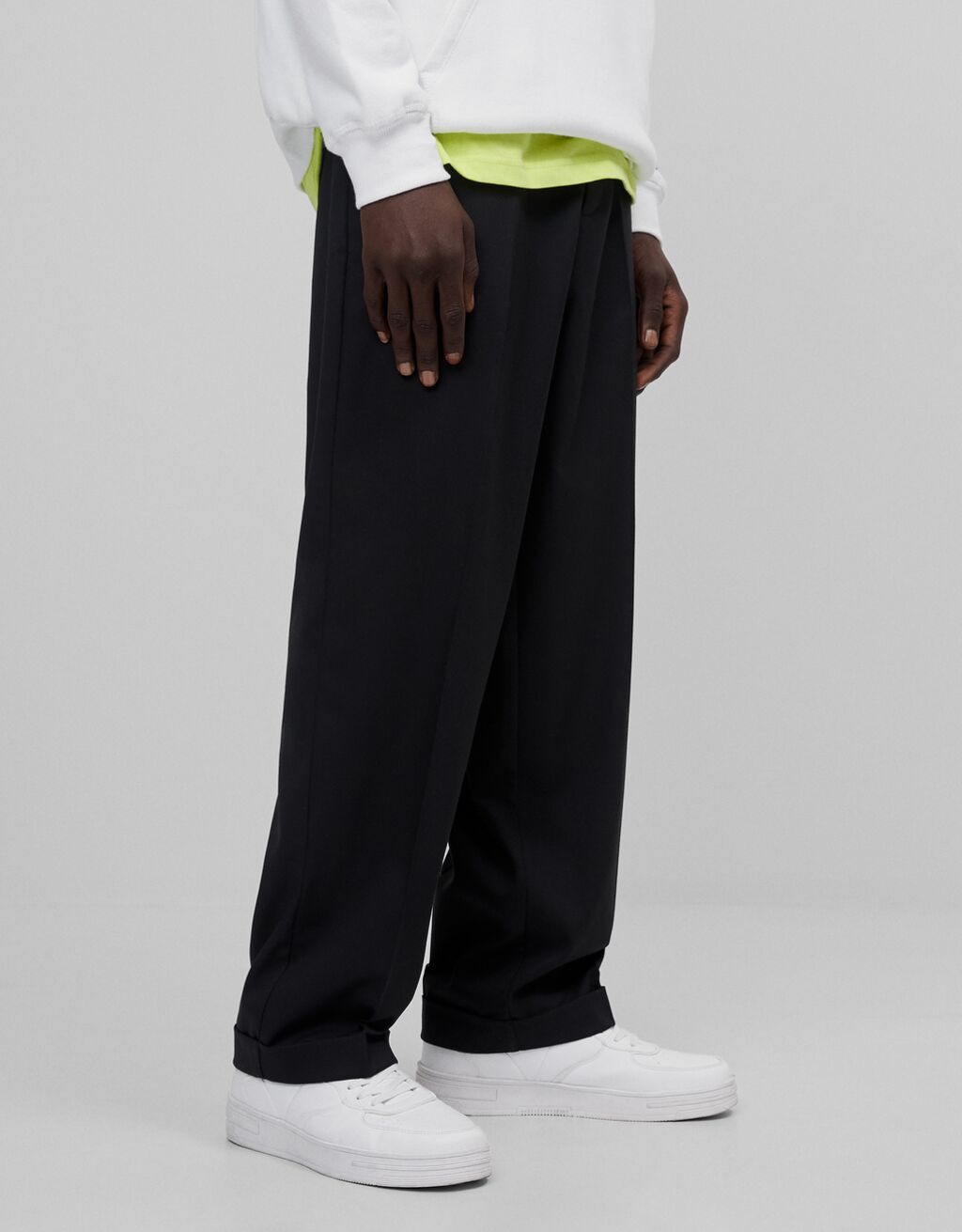Pantalón negro tailoring wide leg