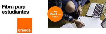 Orange repite su oferta de fibra para estudiantes: 100 Mbps simétricos por 30,95 euros al mes, sin permanencia y con cuota de alta