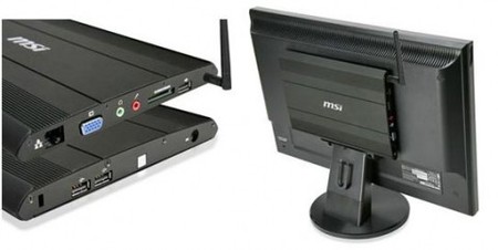 MSI WindBOX, ordenador compacto colgado del monitor