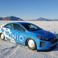El Hyundai IONIQ visita Bonneville para batir el récord de velocidad híbrido