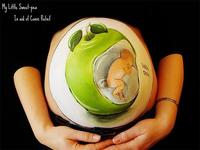 My Little Sweet Pea: aprovechando la barriga de la embarazada para hacer arte