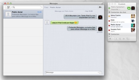 Mensajes, la nueva aplicación para utilizar iMessage en nuestro Mac