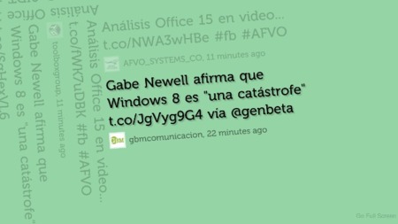 Visual Tweets, visualizaciones a gran tamaño