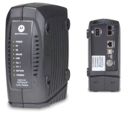 Motorola SBV5220, cablemodem con batería "por si acaso"