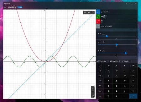 Así es el modo gráfico que estrenará la calculadora de Windows 10