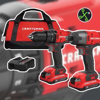 Amazon remata kit de taladro y atornillador de impacto CRAFTSMAN con 54% de descuento: incluye baterías y bolsa de herramientas 