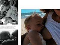 Precioso libro de fotografías de lactancia materna