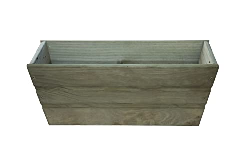 MADELEA Jardinera Balcon Recta DE 50x20x20 Autoclave 11 L + Bolsa GEOTEXTIL