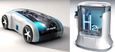 Coche de juguete a base de hidrógeno