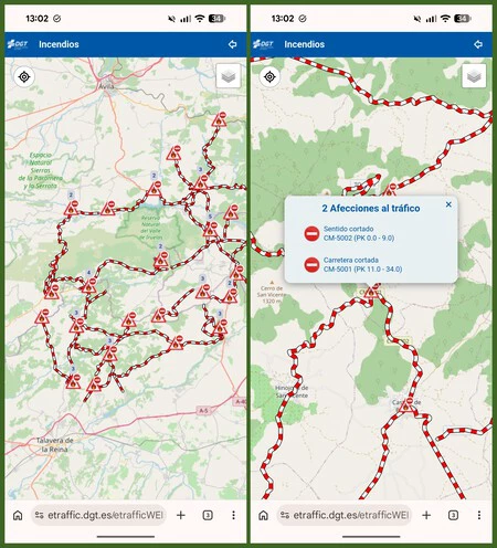 Capturas Mapa Dgt Incendios
