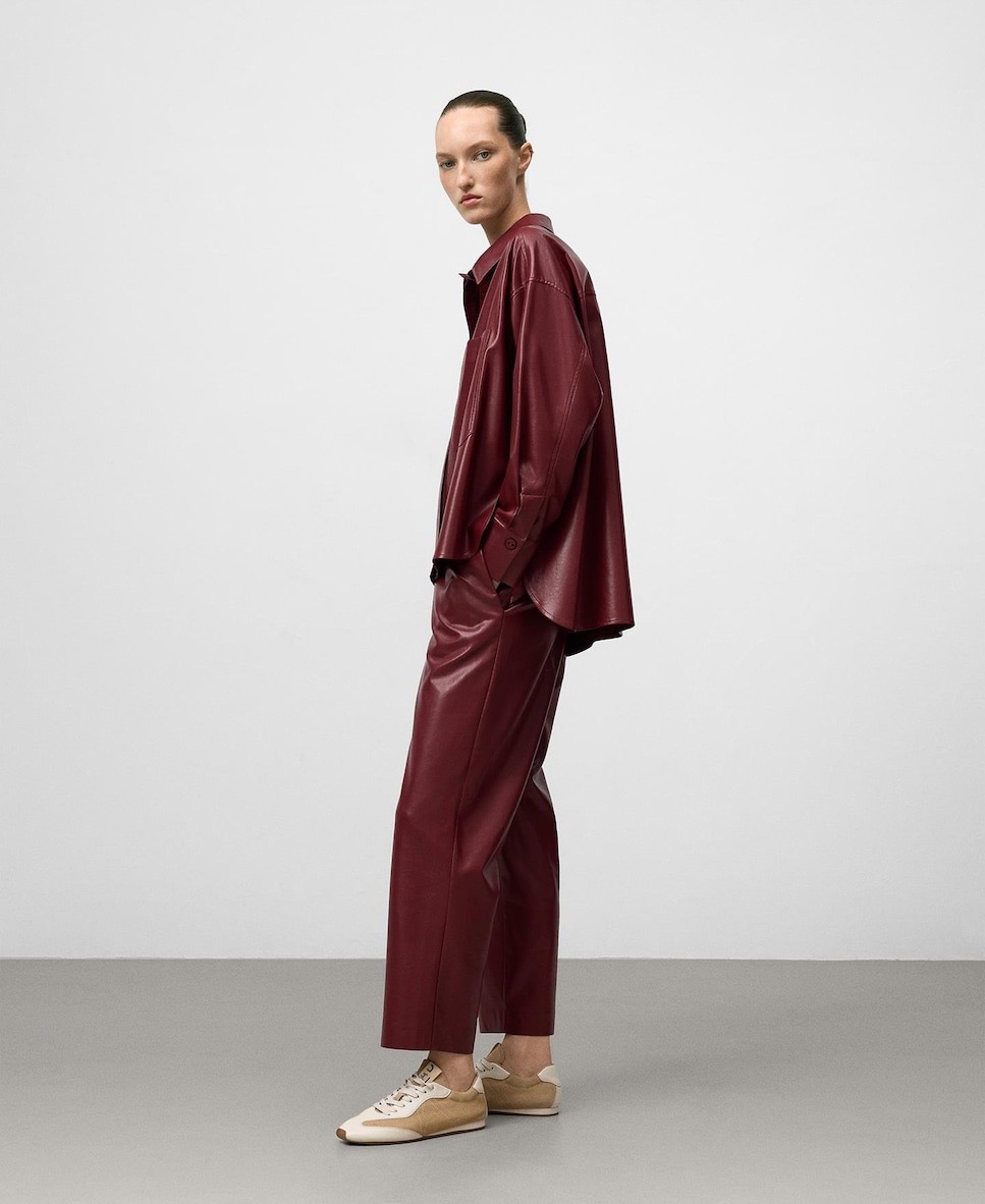 Pantalón de piel no piel Adolfo Domínguez