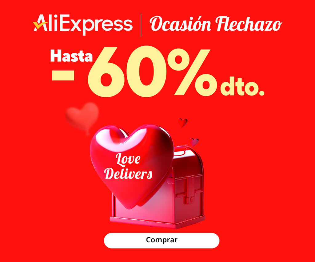 AliExpress enamora con sus ofertas en tecnología que puedes aprovechar para ahorrar dinero en el regalo de San Valentín
