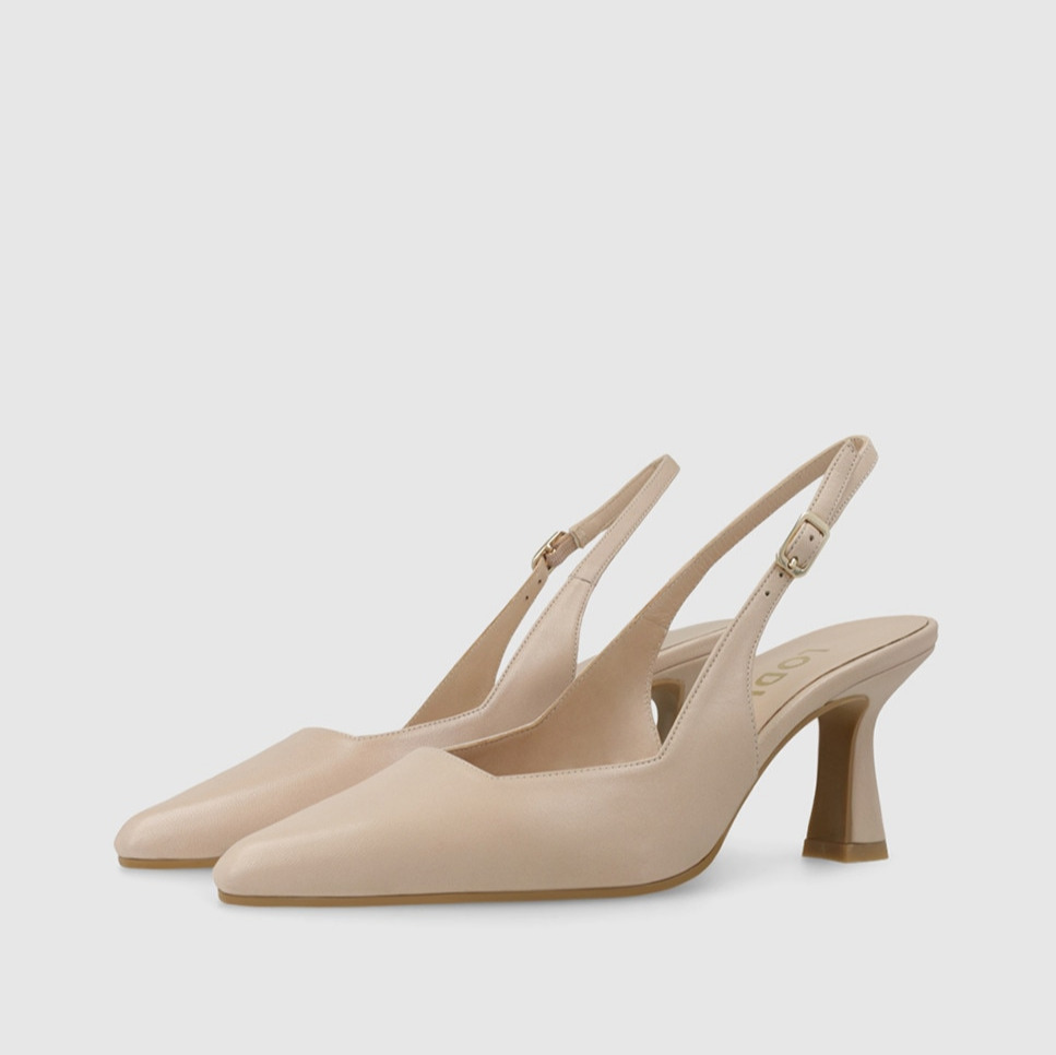 Zapatos de salón destalonados de mujer en piel - Lodi 