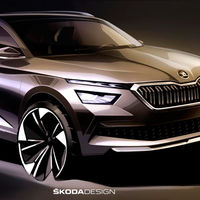 El Škoda Kamiq muestra sus formas antes de su presentación en Ginebra con estos primeros bocetos
