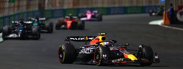 Sergio Pérez controla a Max Verstappen y Fernando Alonso logra su podio centenario pese a una sación