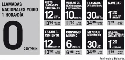 Yoigo limita a una hora diaria las llamadas a 0 céntimos