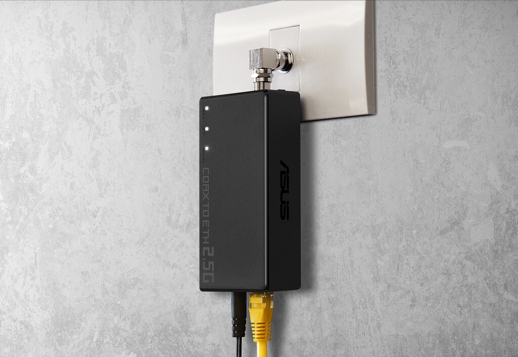 Este dispositivo de Asus convierte el cable de antena de tu casa en una rápida red Ethernet de 2,5 Gbps