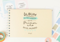 ¡Hola mundo! Precioso álbum para guardar los recuerdos del primer año del bebé 