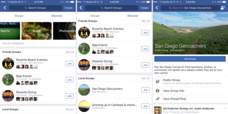 Facebook empezará a potenciar sus grupos con la función de sugerencias ‘Discover’