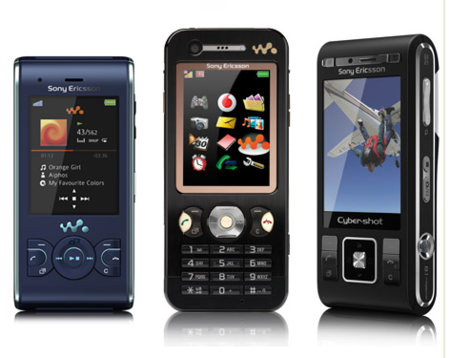 Sony-Ericsson W890, W595 y el C905 de 8 megapixel ya con particulares Vodafone