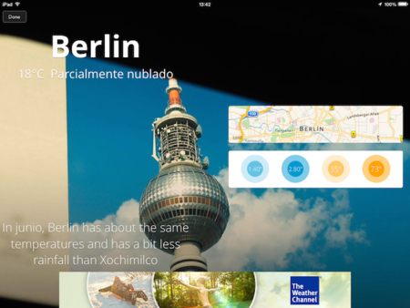 The Weather Channel App iPad