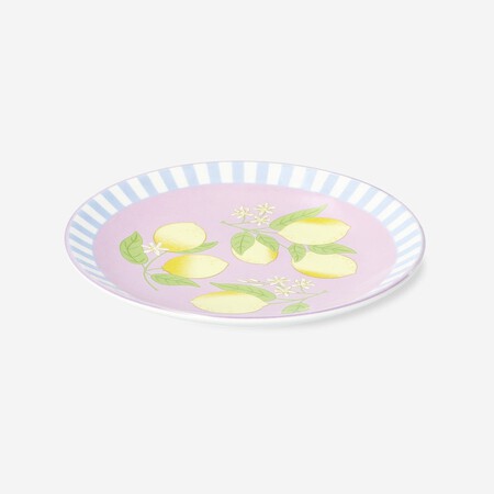 Plate With Lemons And Stripes Small Kitchen Flying Tiger Copenhagen 413457