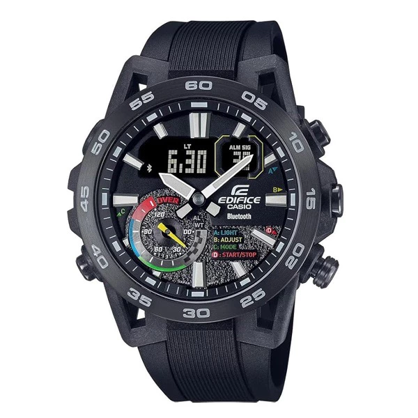 Casio Reloj Ecb-40mp 48 Mm Plateado Hombre