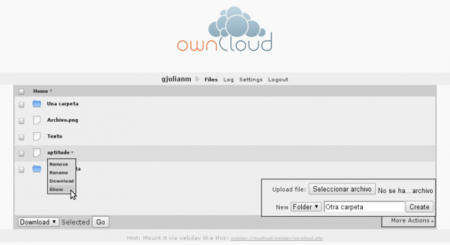 ownCloud, la nube libre de KDE lanza la versión 1.1