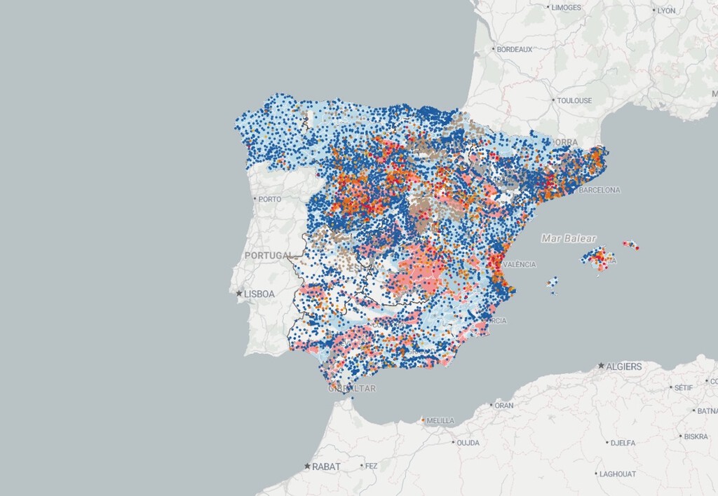 El mapa de España donde puedes ver cómo de saludable es el agua de grifo de tu pueblo