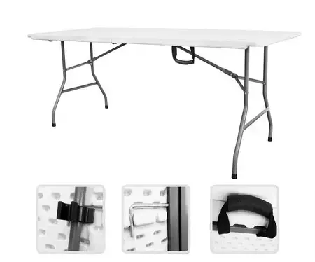 Esta mesa plegable de 183 cm. es ideal para camping o para recibir invitados. Sólo hoy cuesta 51,84€ en Amazon con envío gratis