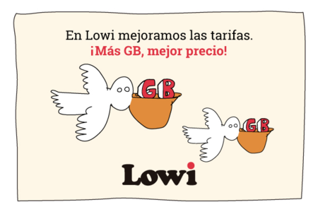 Lowi estrena una nueva tarifa móvil con 5 GB y mejora las actuales con llamadas ilimitadas o más gigas