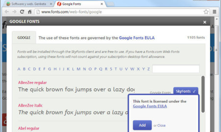 SkyFonts, sincroniza Google Fonts en el escritorio