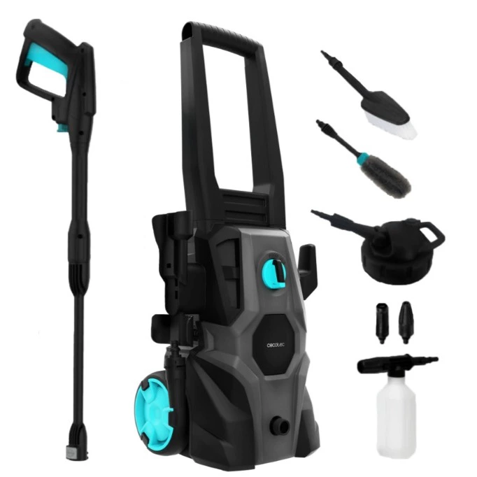 Hidrolimpiadora - Cecotec HydroBoost 1600 Car&Garden Max, 1600 W, 135 bares, 468 L/h