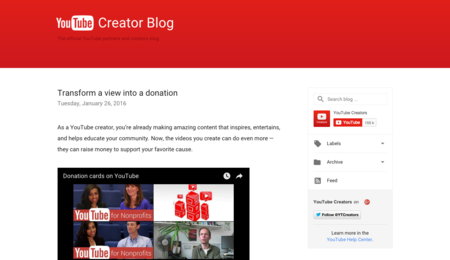 YouTube ahora permite hacer donaciones a ONGs