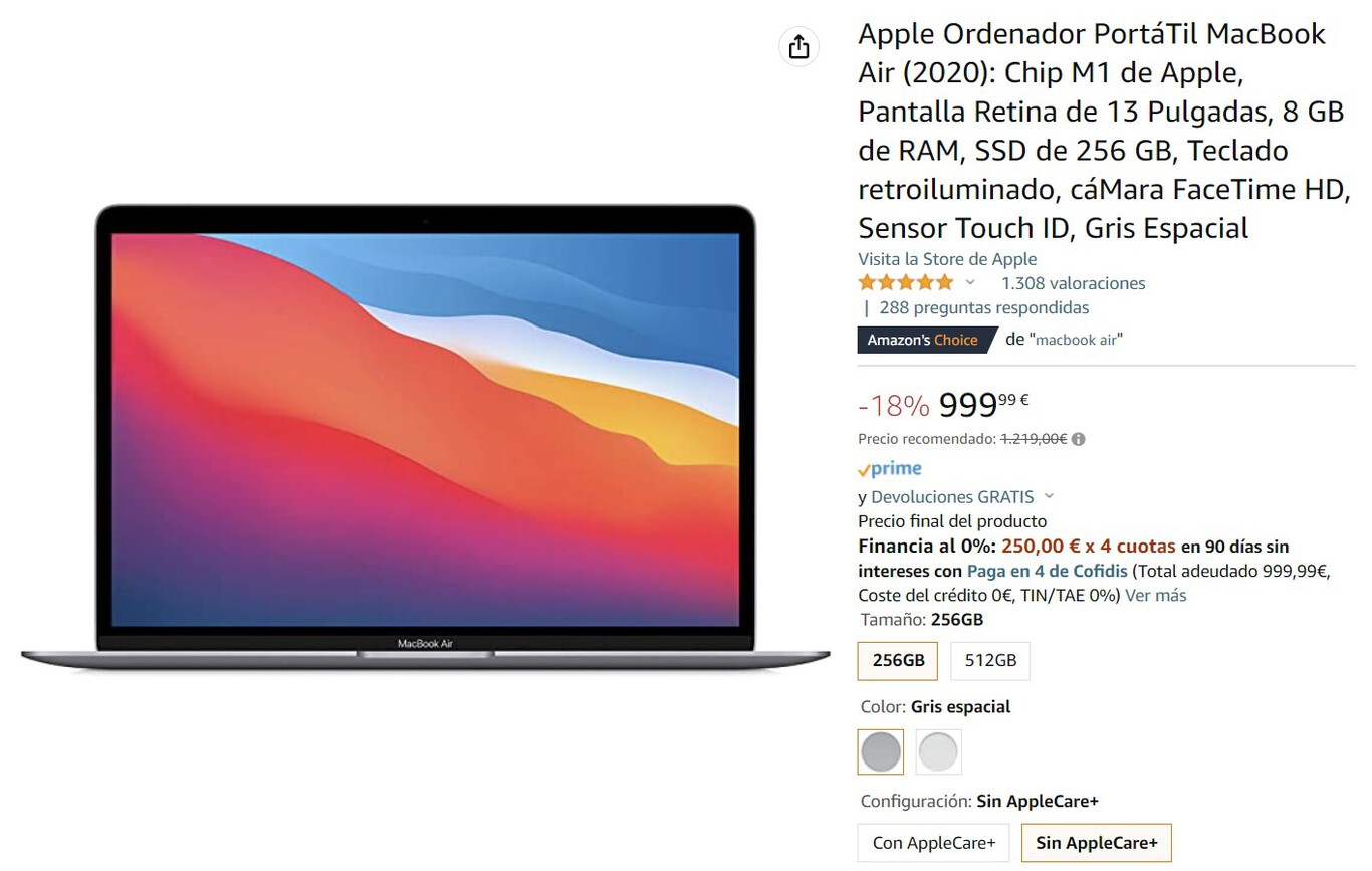 El popular MacBook Air M1 vuelve a bajar de los 1000 euros y es de ...