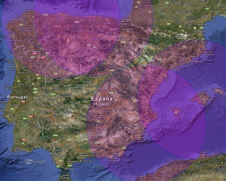 Area cobertura Pegasus Bases temporales