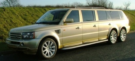 Range Rover limusina con seis ruedas
