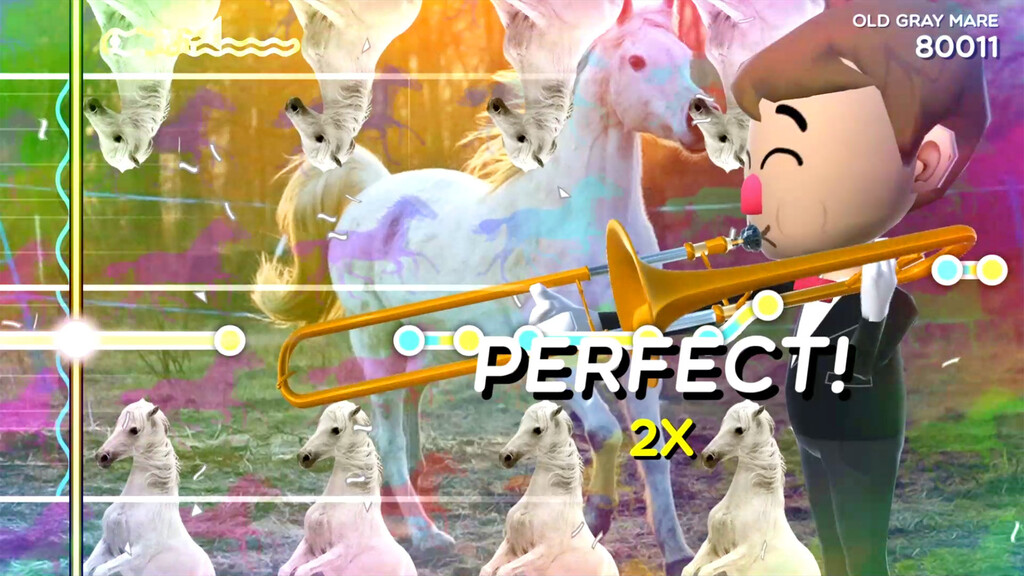Trombone Champ es la disparatada propuesta con la que tocará demostrar nuestro sentido del ritmo... ¡con un trombón! Trombone Champ es la disparatada propuesta con la que tocará demostrar nuestro sentido del ritmo... ¡con un trombón!