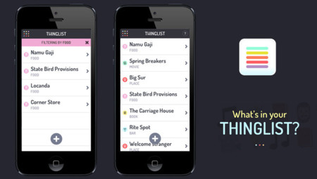 Thinglist, simple y eficaz. Una aplicación para crear listas de recordatorios
