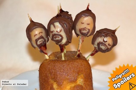 Cabezas degolladas y empaladas de Juego de Tronos. Receta de Halloween
