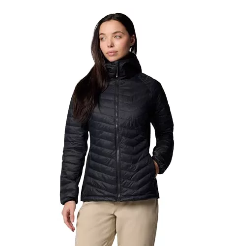 Columbia Chaqueta Powder Pass II Hybrid con Capucha para Mujer