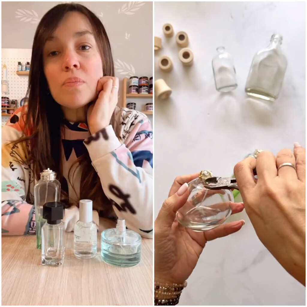 Los frascos de perfume vacíos se pueden reutilizar en casa como objeto de decoración, no los tires