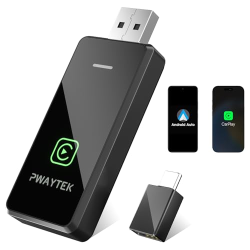 Adaptador inalámbrico 2 en 1 para Apple CarPlay y Android Auto