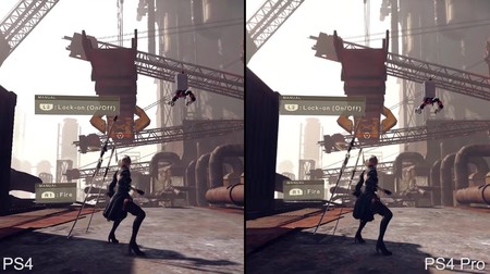 Un vídeo comparativo muestra las diferencias de jugar la demo de NieR: Automata en PS4 y PS4 Pro