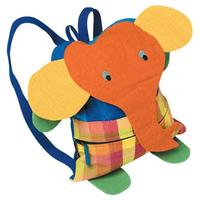 Colorida mochila-elefante para hacer en casa