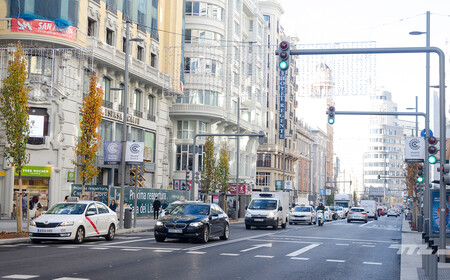 Semáforos en Madrid centro