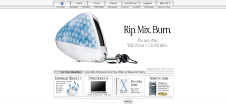 Imagen de la semana: 2 décadas de Apple.com en un time lapse de 3 minutos